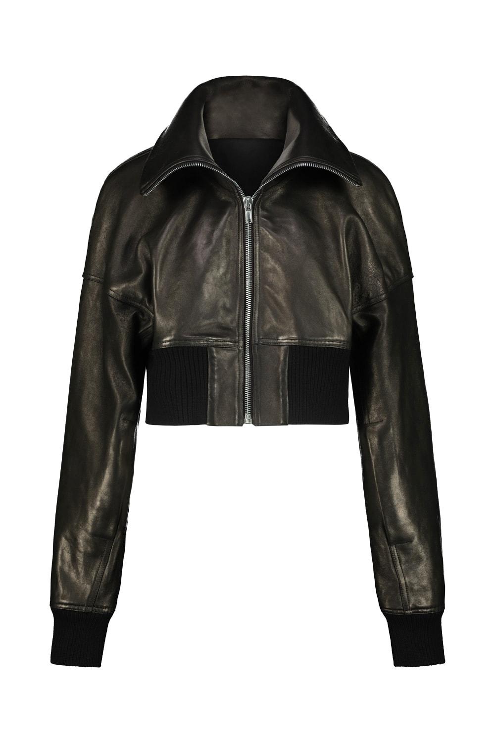 rick owens concordia dracucollar cropped jacket