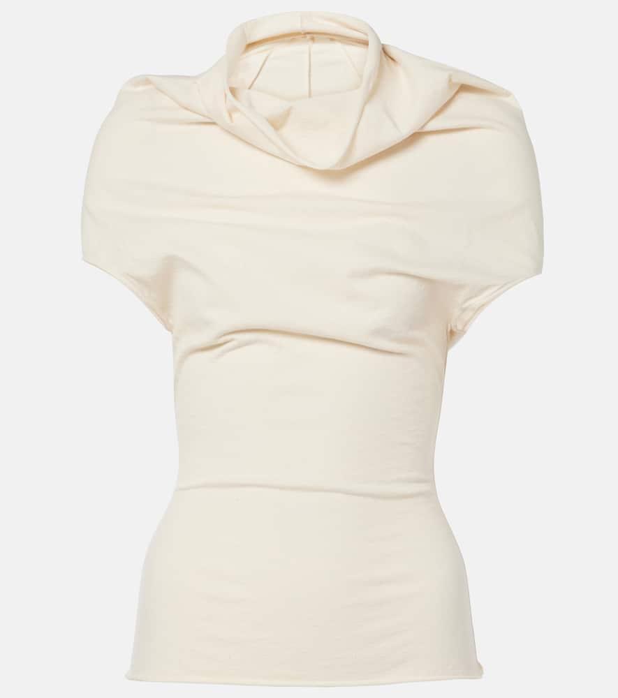 rick owens cotton jersey top