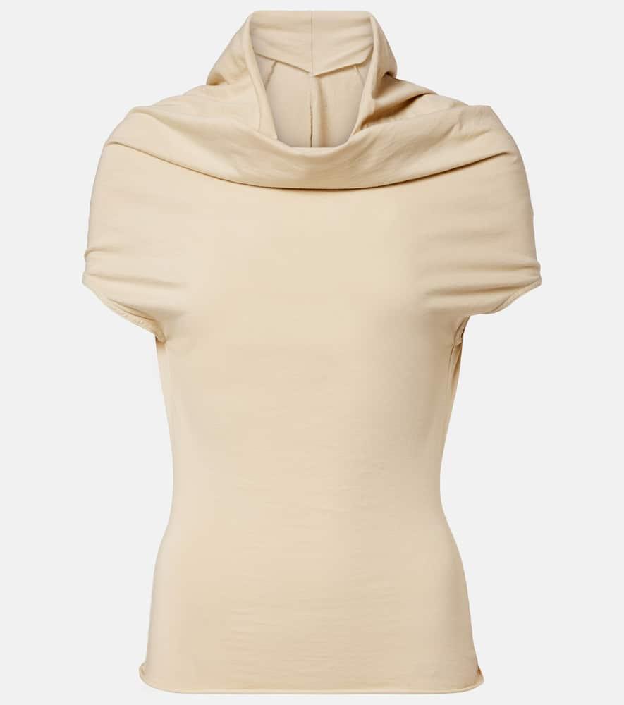 rick owens cotton jersey top