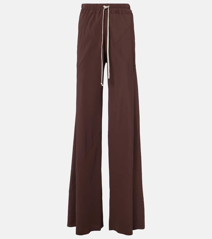 rick owens dietrich drawstring crêpe cady straight pants