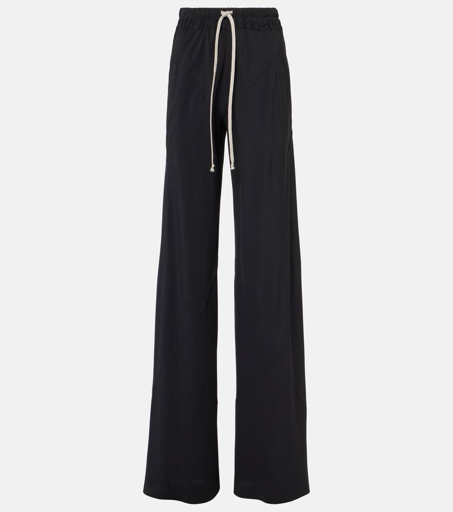 rick owens dietrich drawstring crêpe cady straight pants