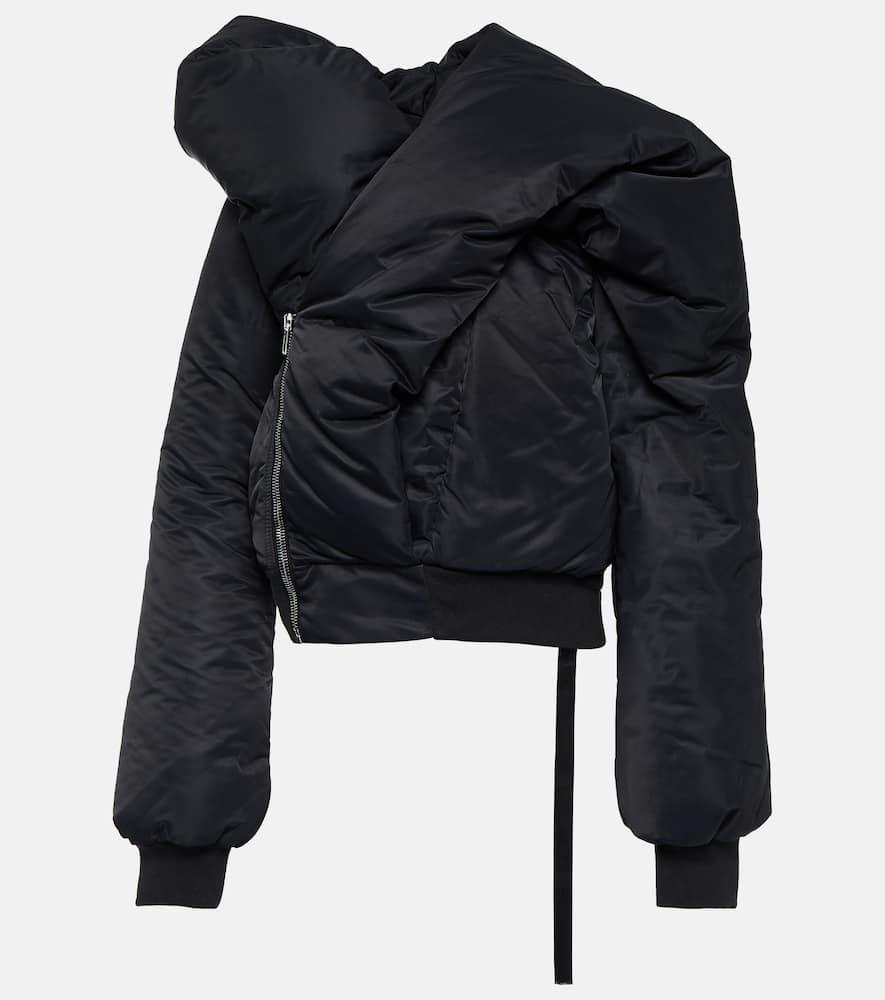 rick owens doll draped bomber jacket