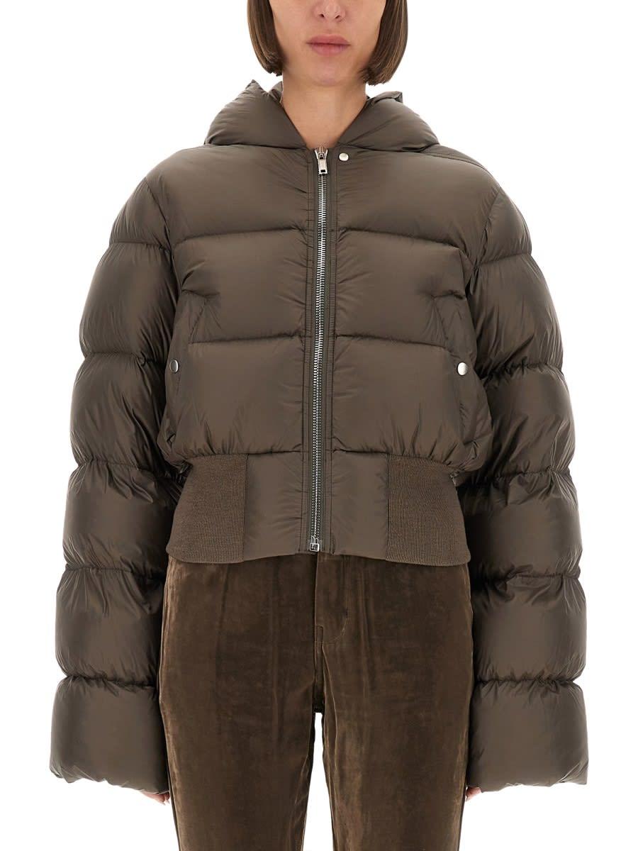 rick owens down jacket with hood