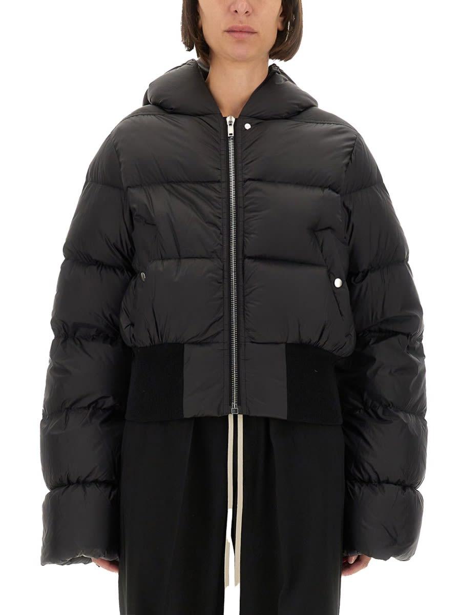 rick owens down jacket with hood