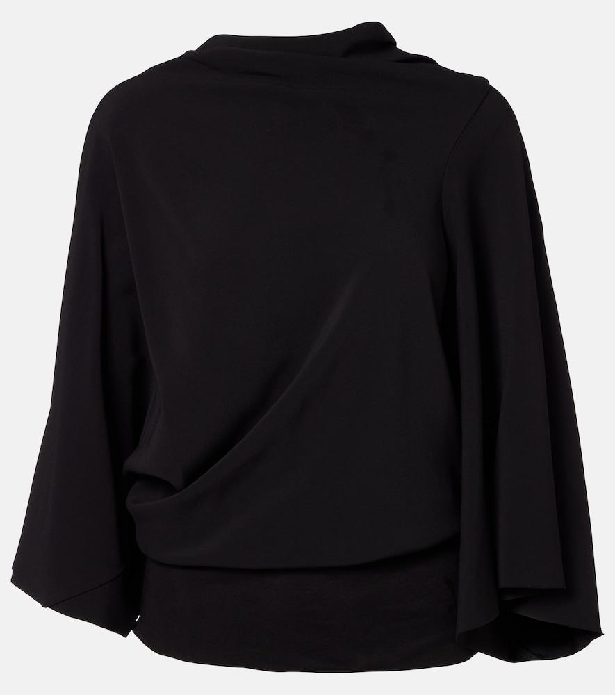 rick owens draped charmeuse top