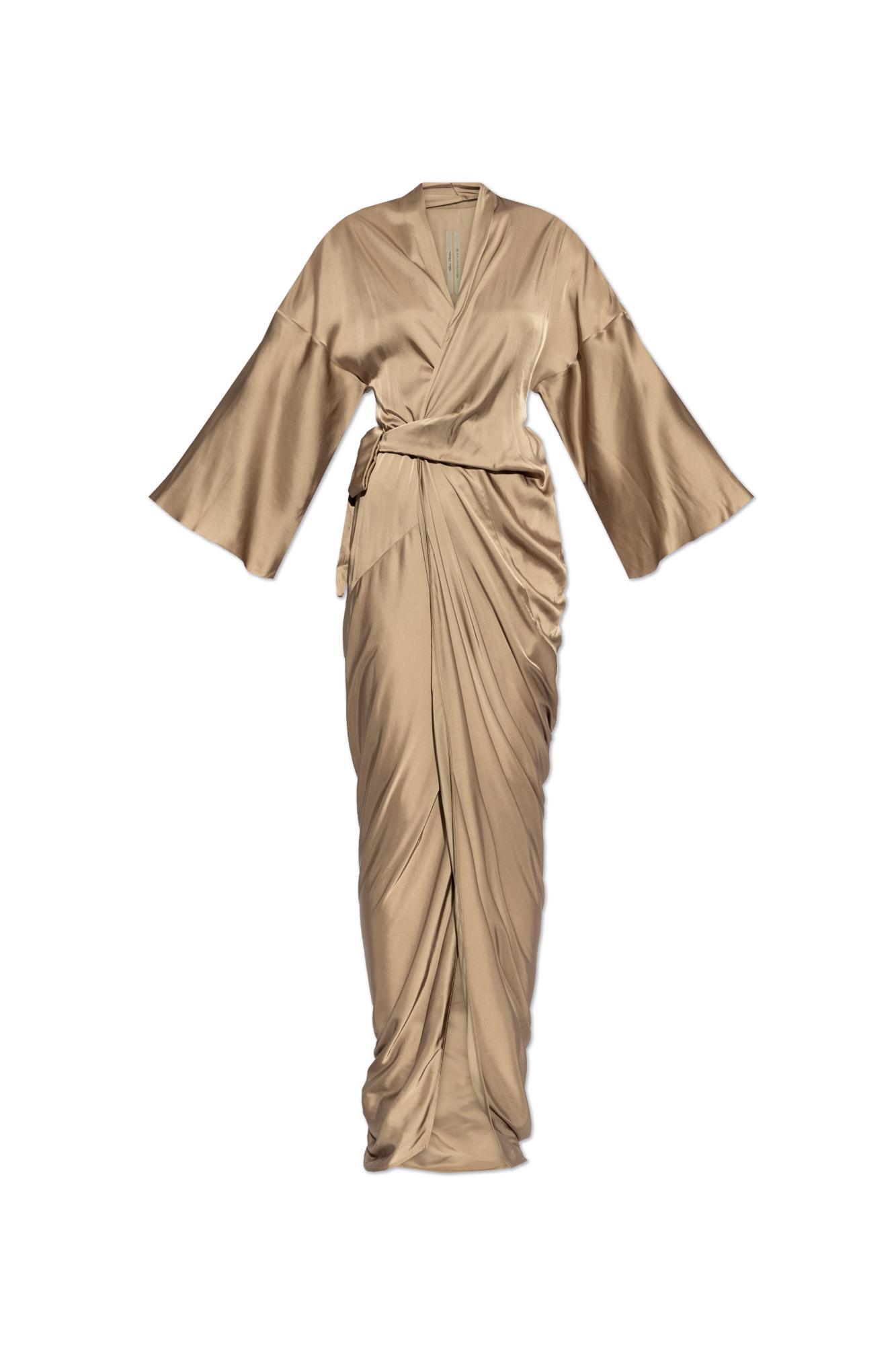 rick owens dress wrap gown