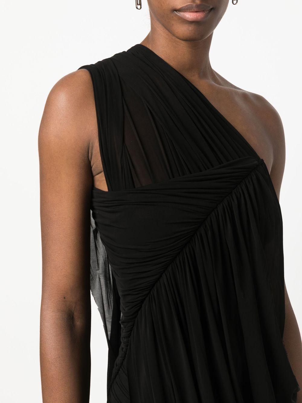 rick owens dresses black cupro - women