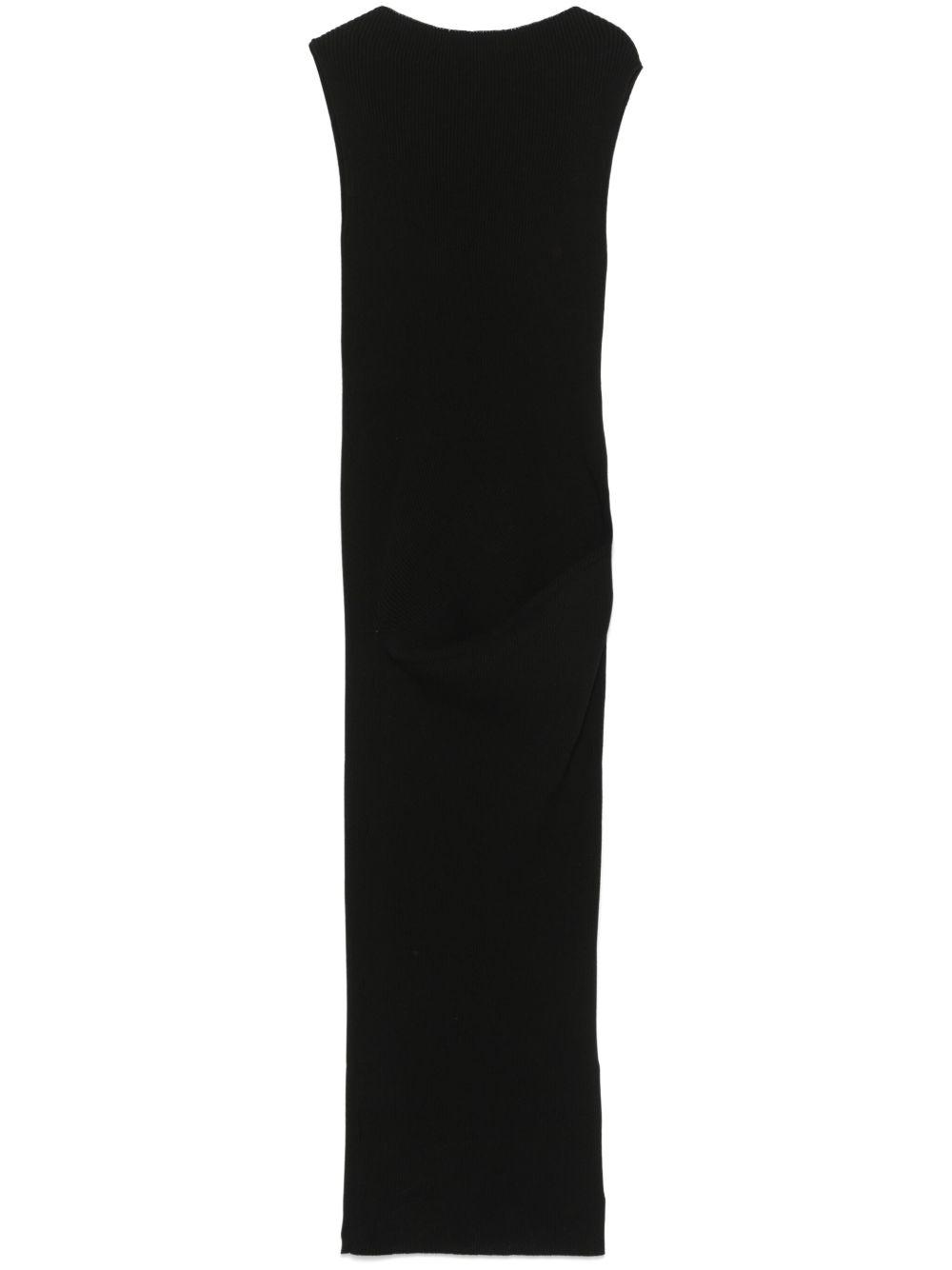 rick owens dresses black viscose - women