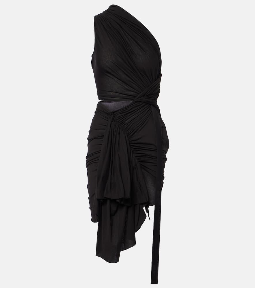 rick owens drkshdw fog cotton midi dress