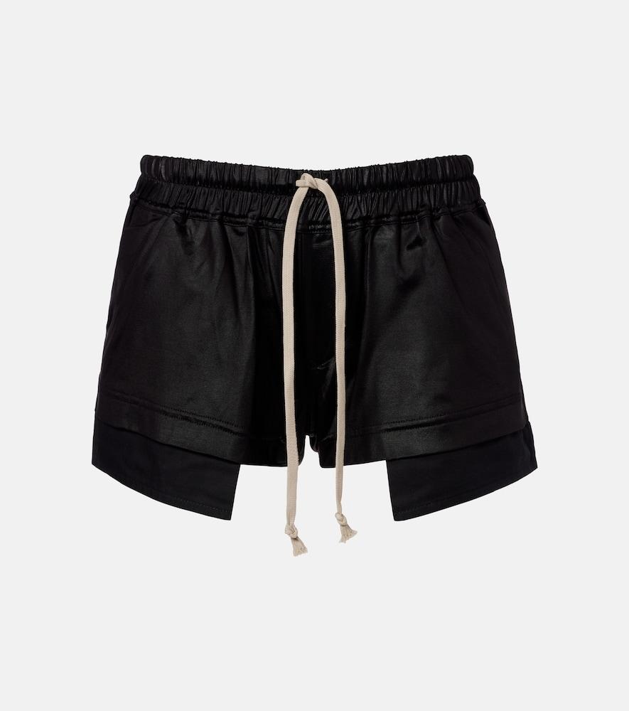 rick owens drkshdw fog satin shorts