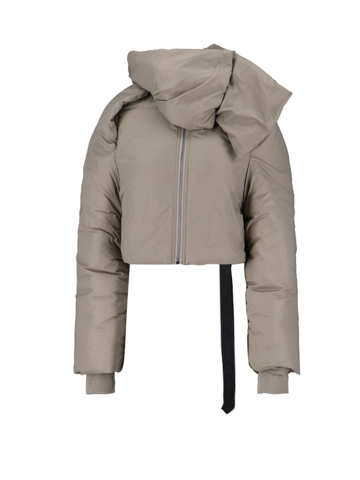 rick owens drkshdw padded crop down jacket