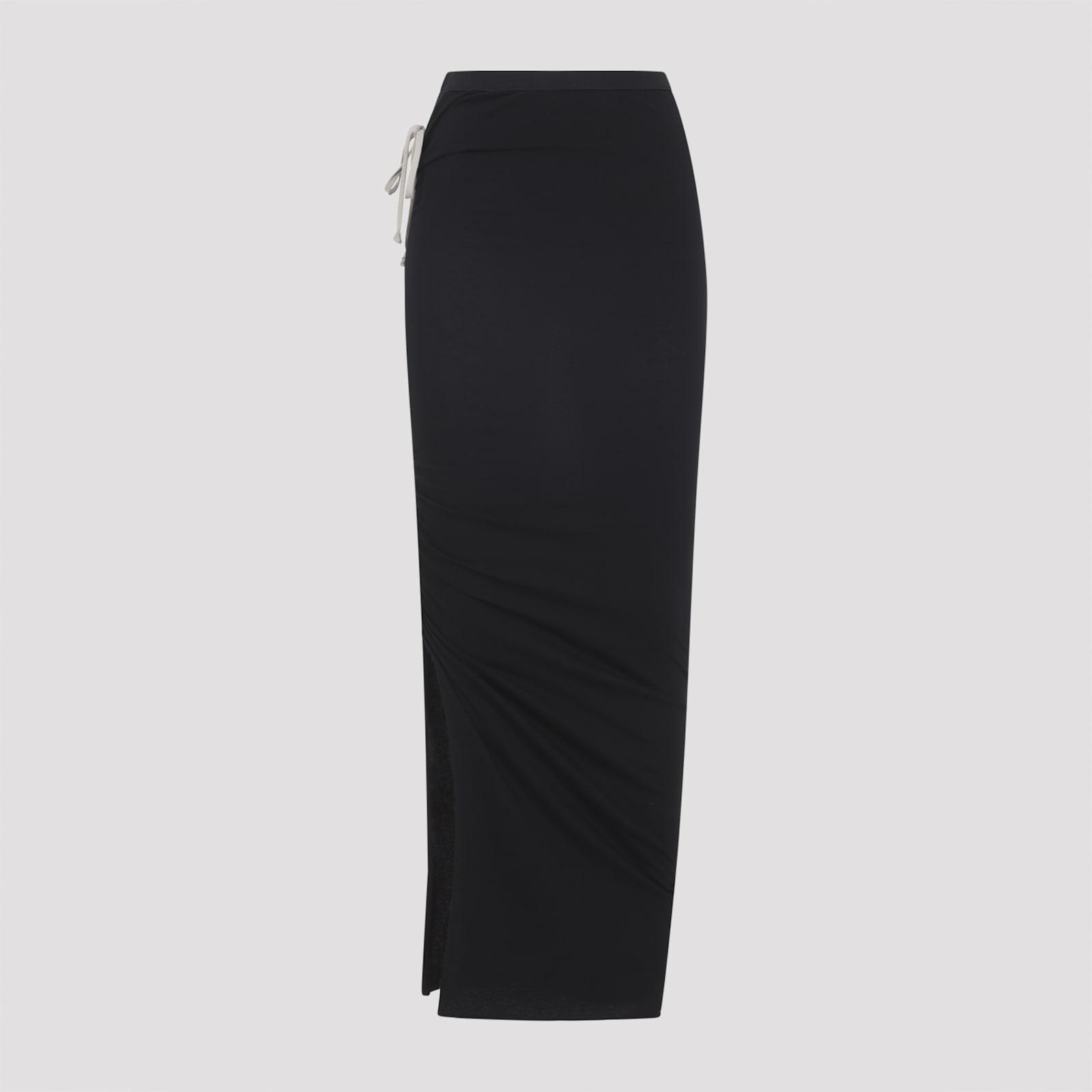 rick owens edfu knee midi skirt