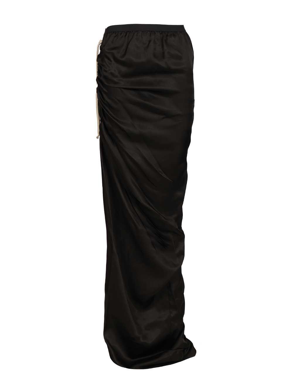 rick owens edfu skirt in cupro