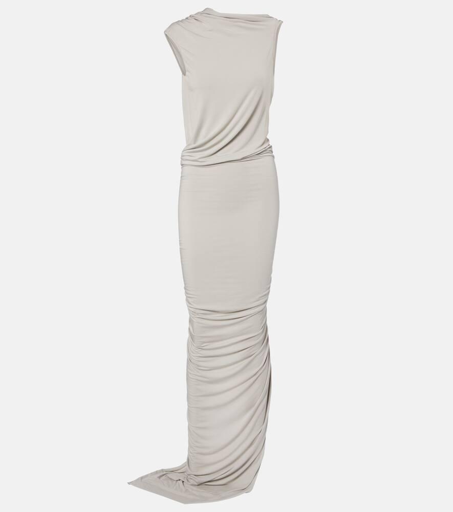 rick owens eva draped jersey gown