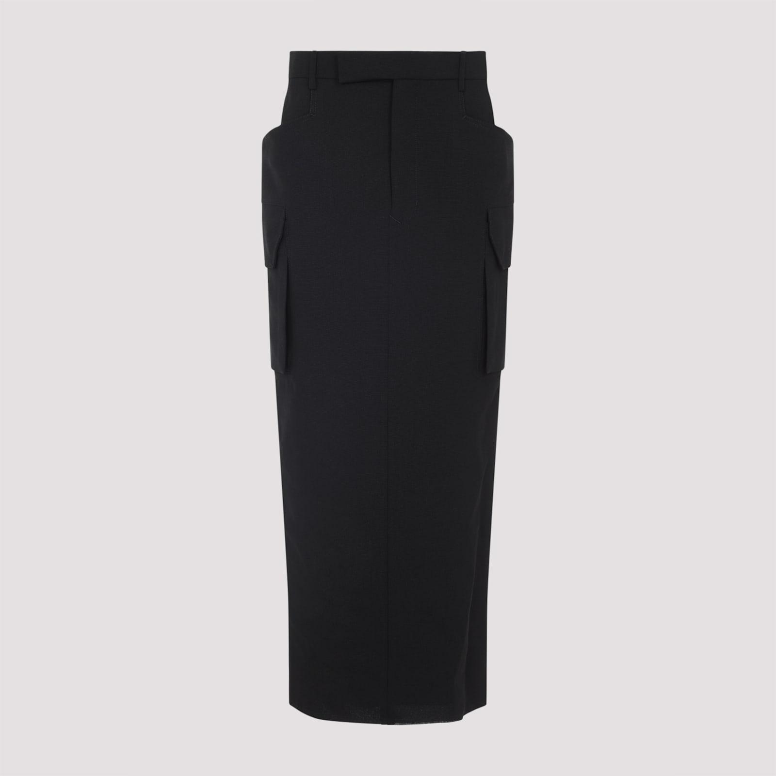 rick owens firbanks midi skirt