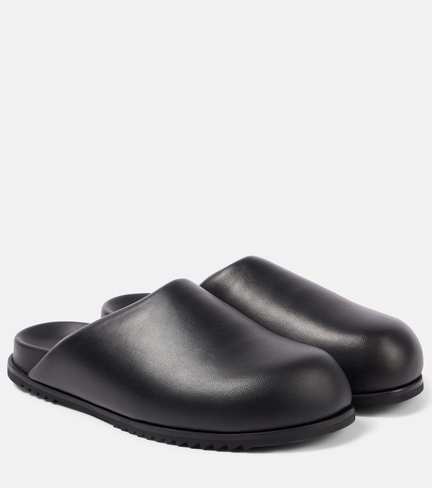 rick owens granola leather mules