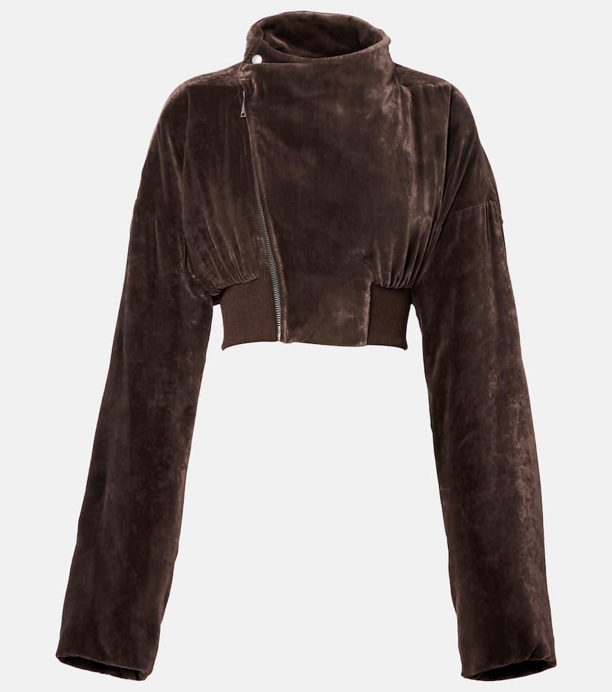 rick owens hollywood cropped jacket