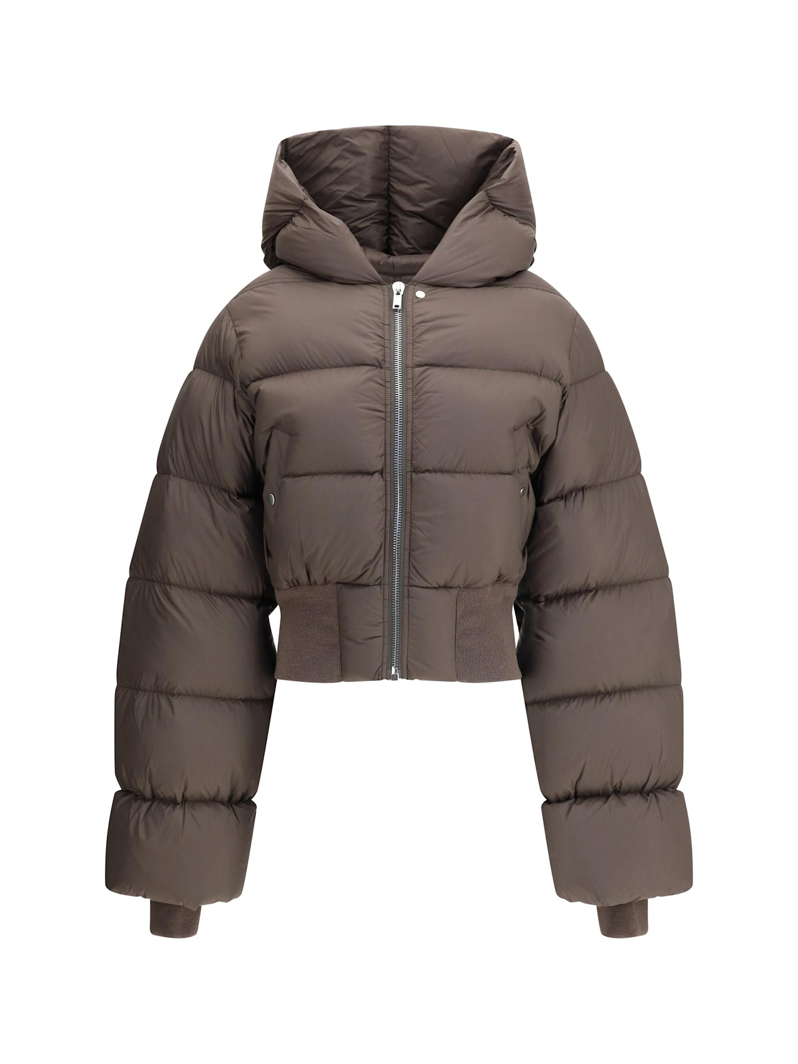 rick owens hooded down jacket