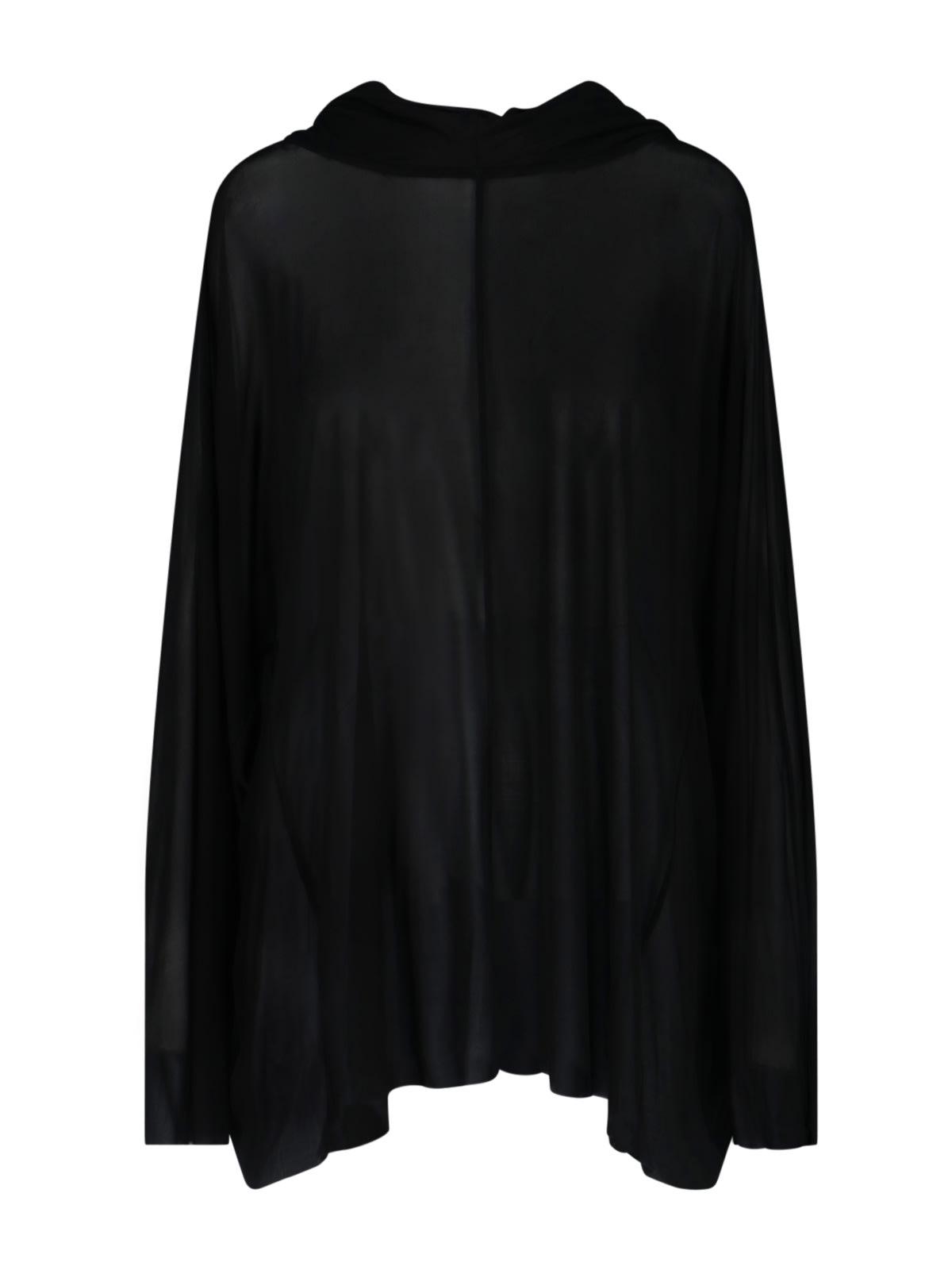 rick owens hooded tunic