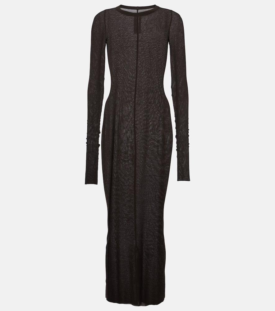 rick owens jersey midi dress