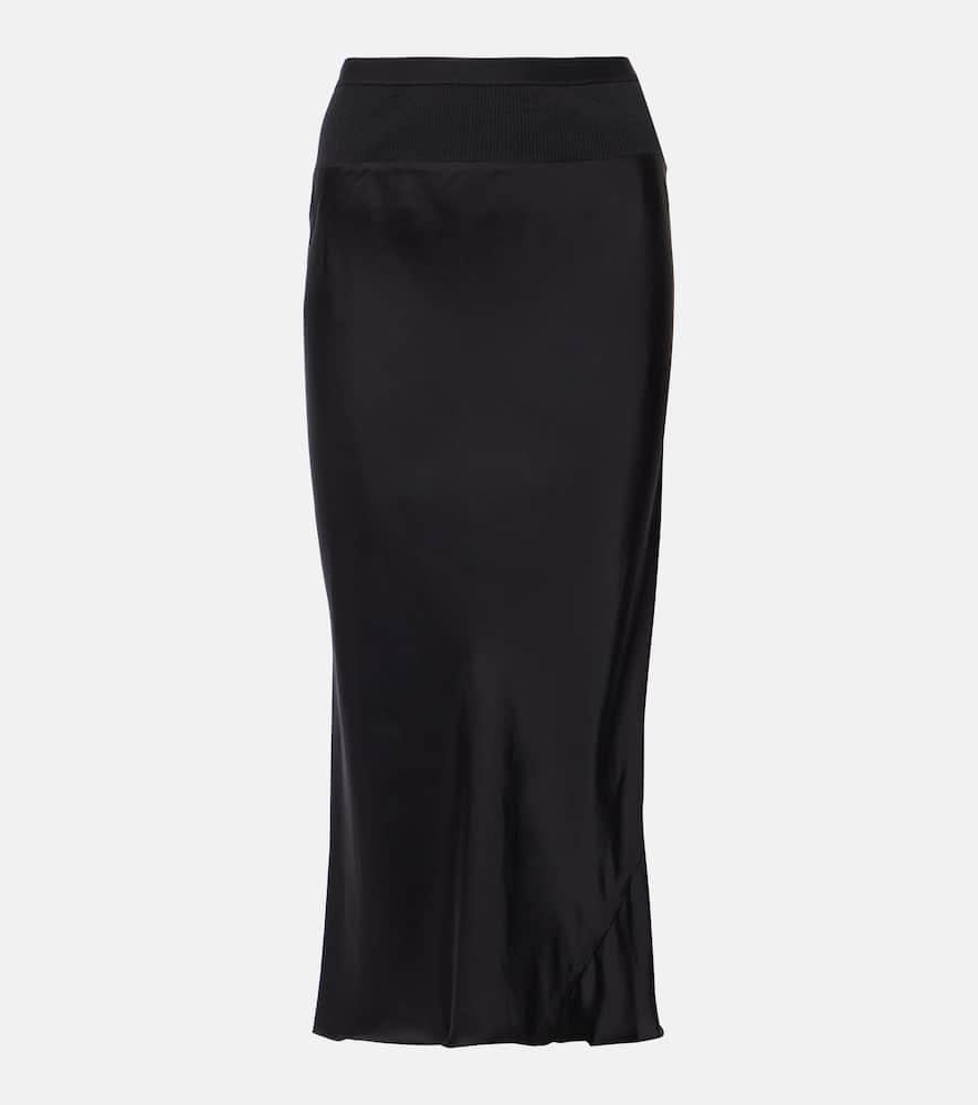 rick owens jersey midi skirt