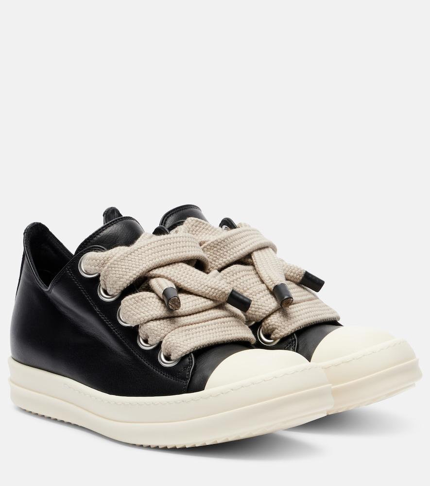 rick owens jumbolace leather sneakers