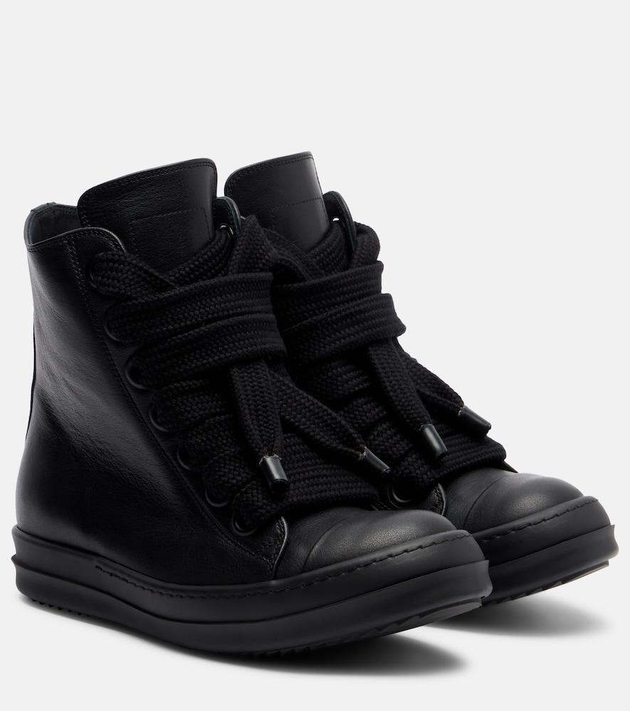 rick owens jumbolace leather sneakers