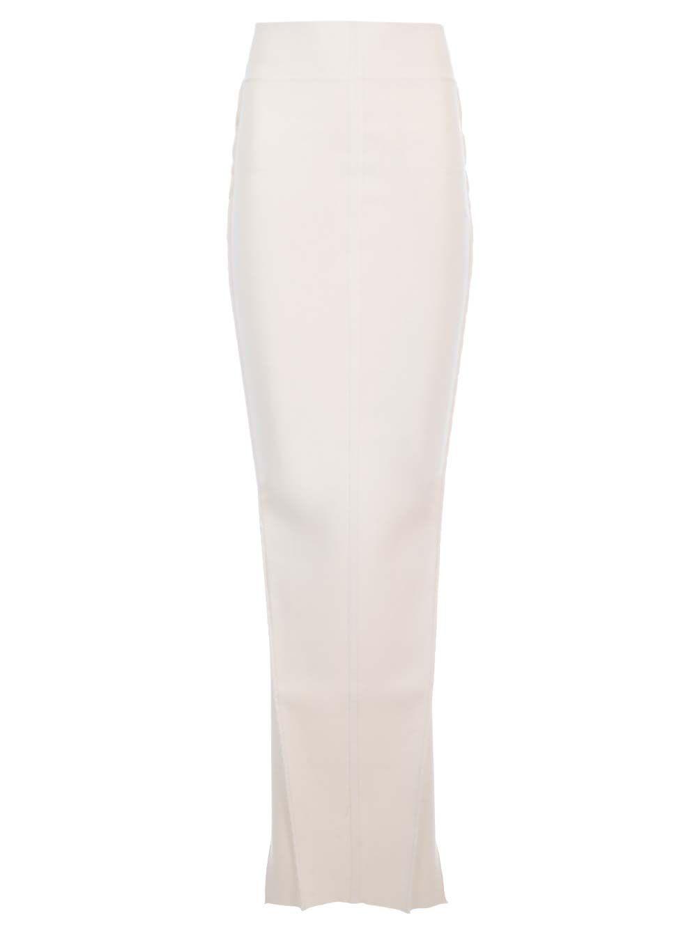 rick owens knit fitted long skirt