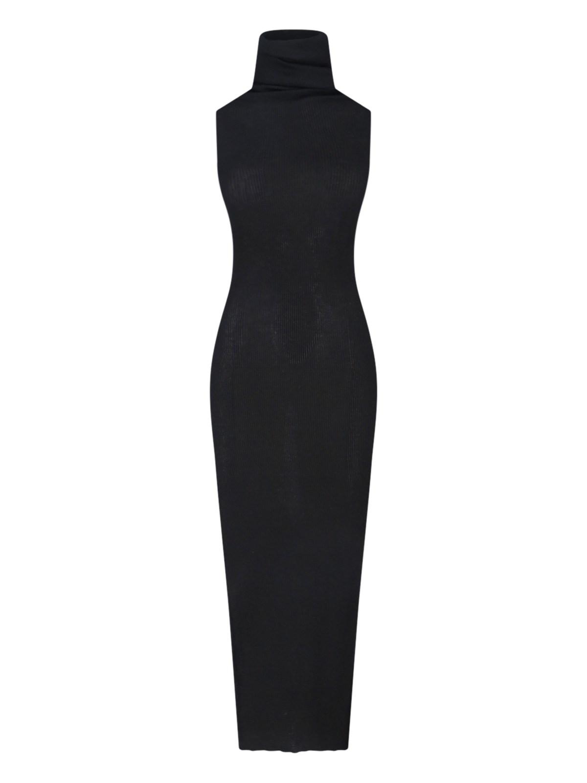 rick owens knitted maxi dress