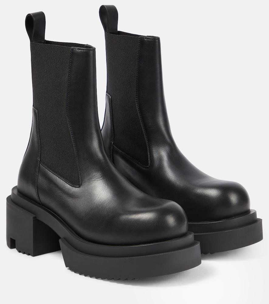rick owens leather ankle boots