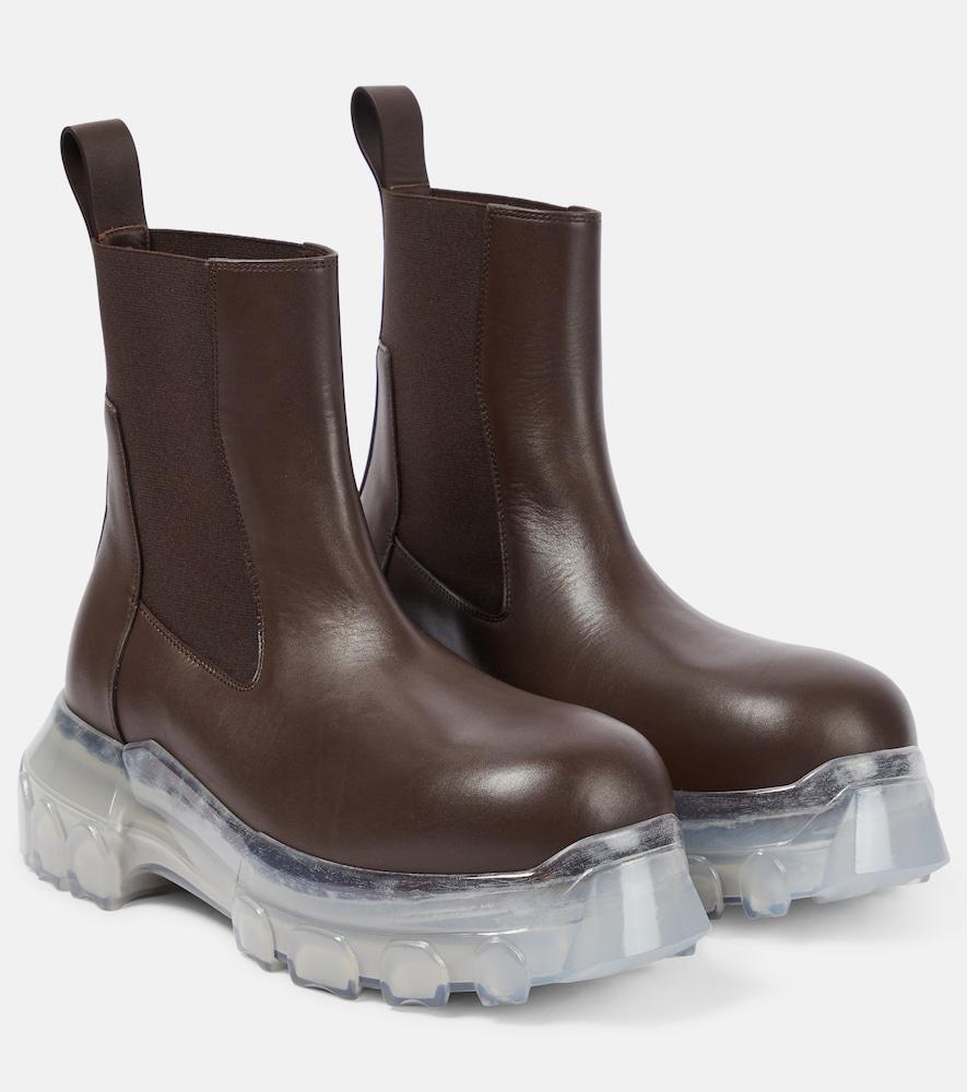 rick owens leather ankle boots