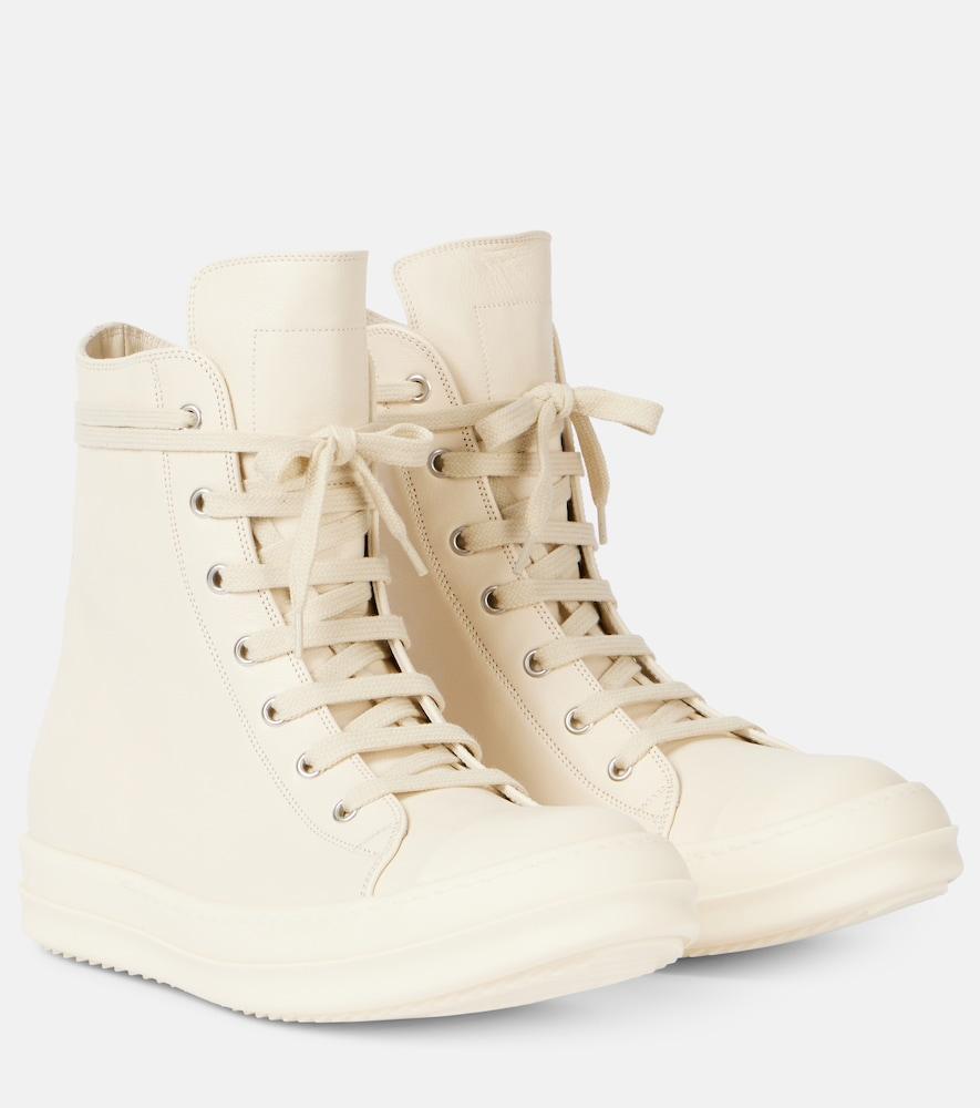 rick owens leather sneakers