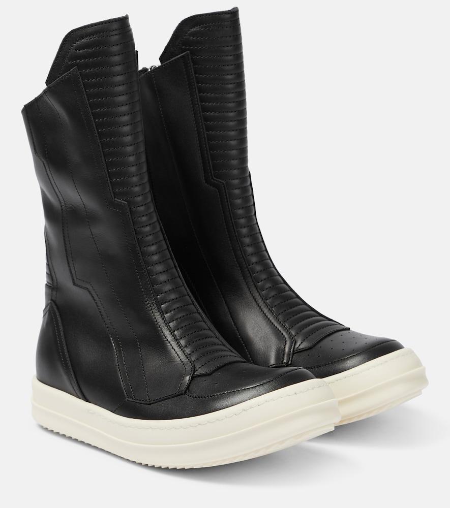 rick owens leather sneakers