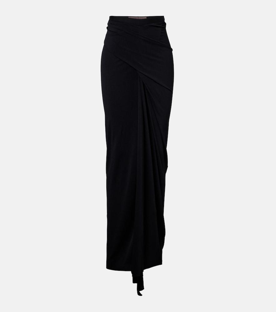 rick owens lilies jersey maxi skirt