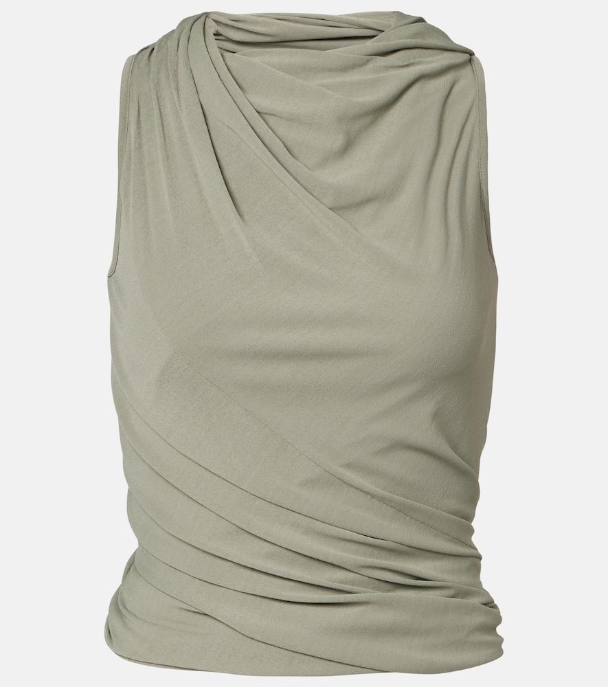 rick owens lilies luna draped jersey top