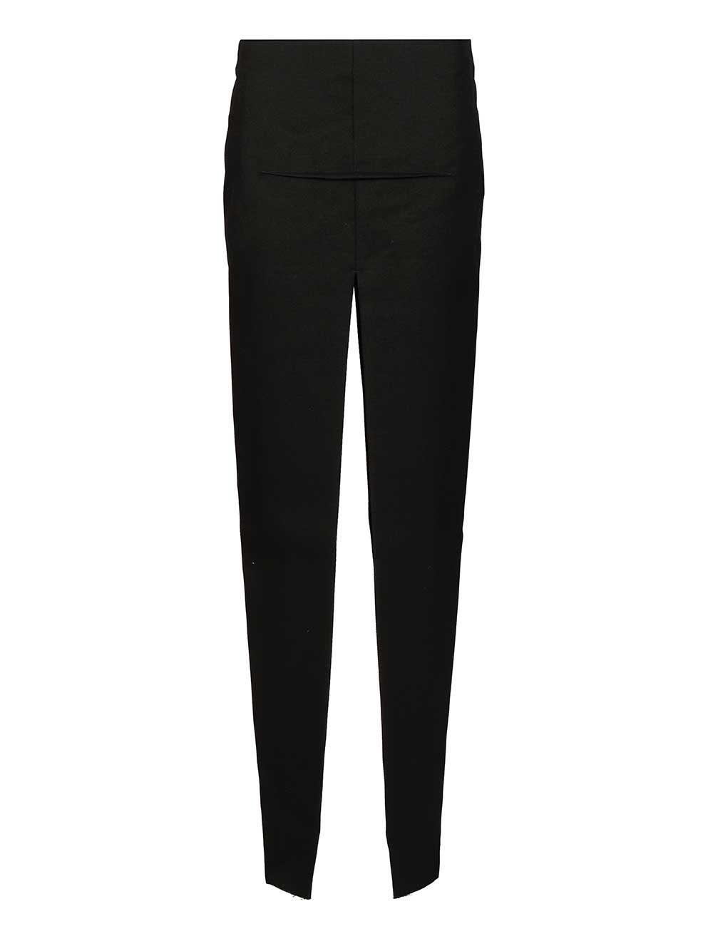 rick owens long high-waisted virgin wool skirt