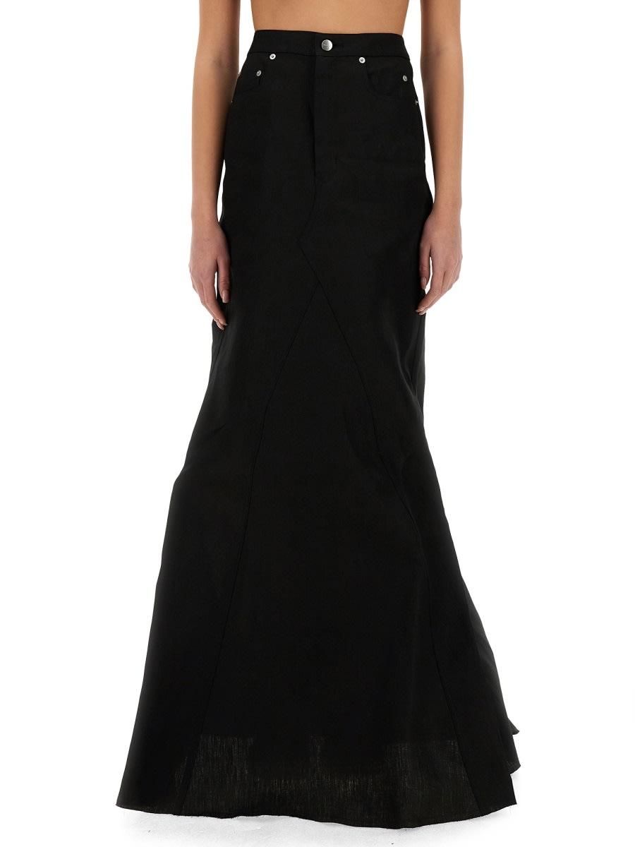 rick owens long skirt