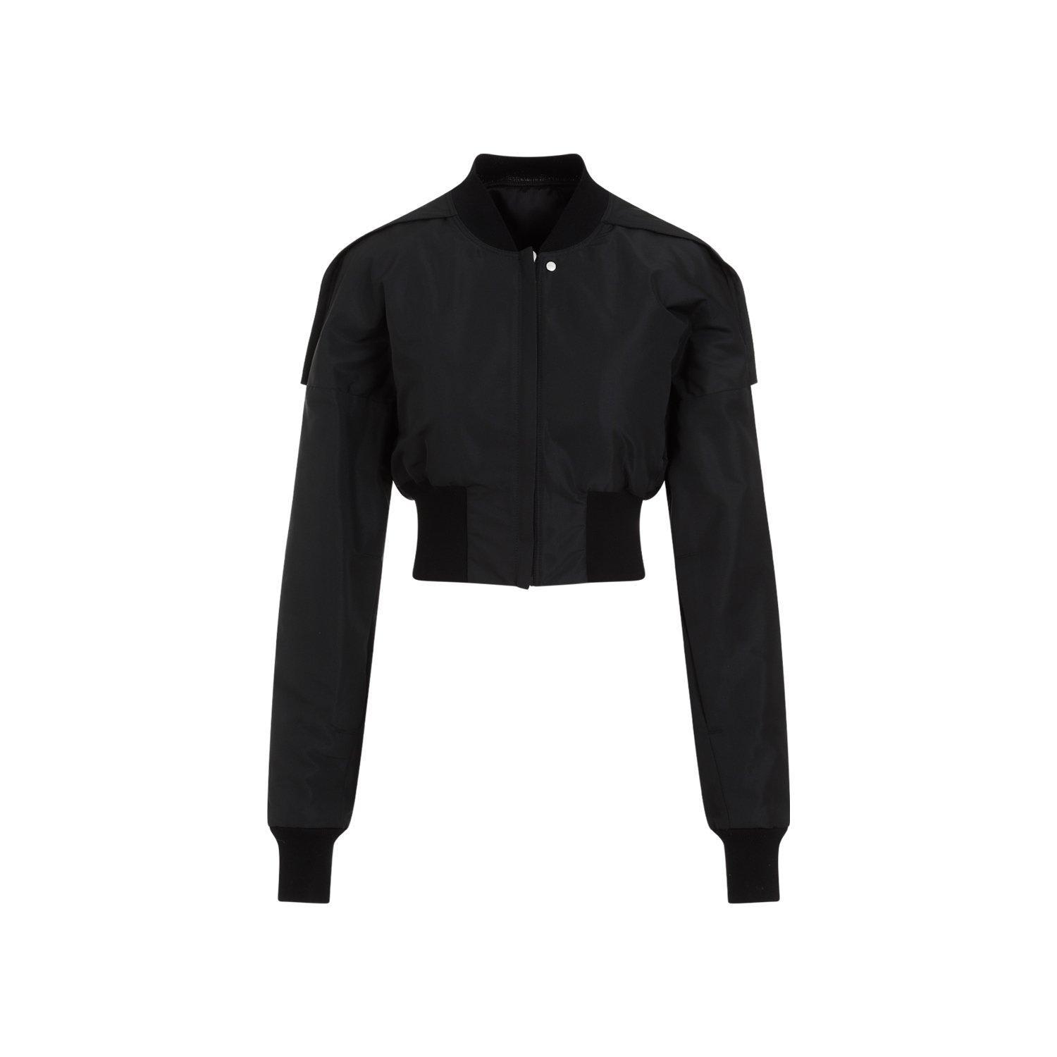 rick owens long-sleeved cropped jacket