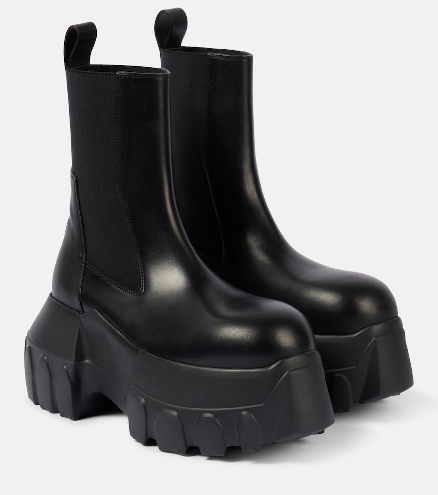 rick owens mega bumper beatle leather chelsea boots