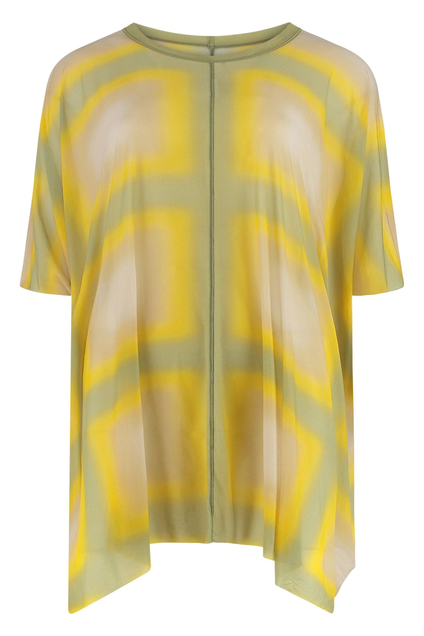 rick owens minerva printed blouse