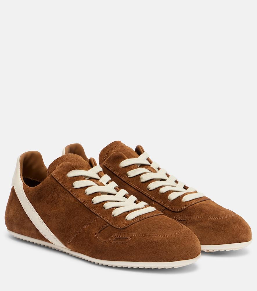 rick owens minimal suede sneakers