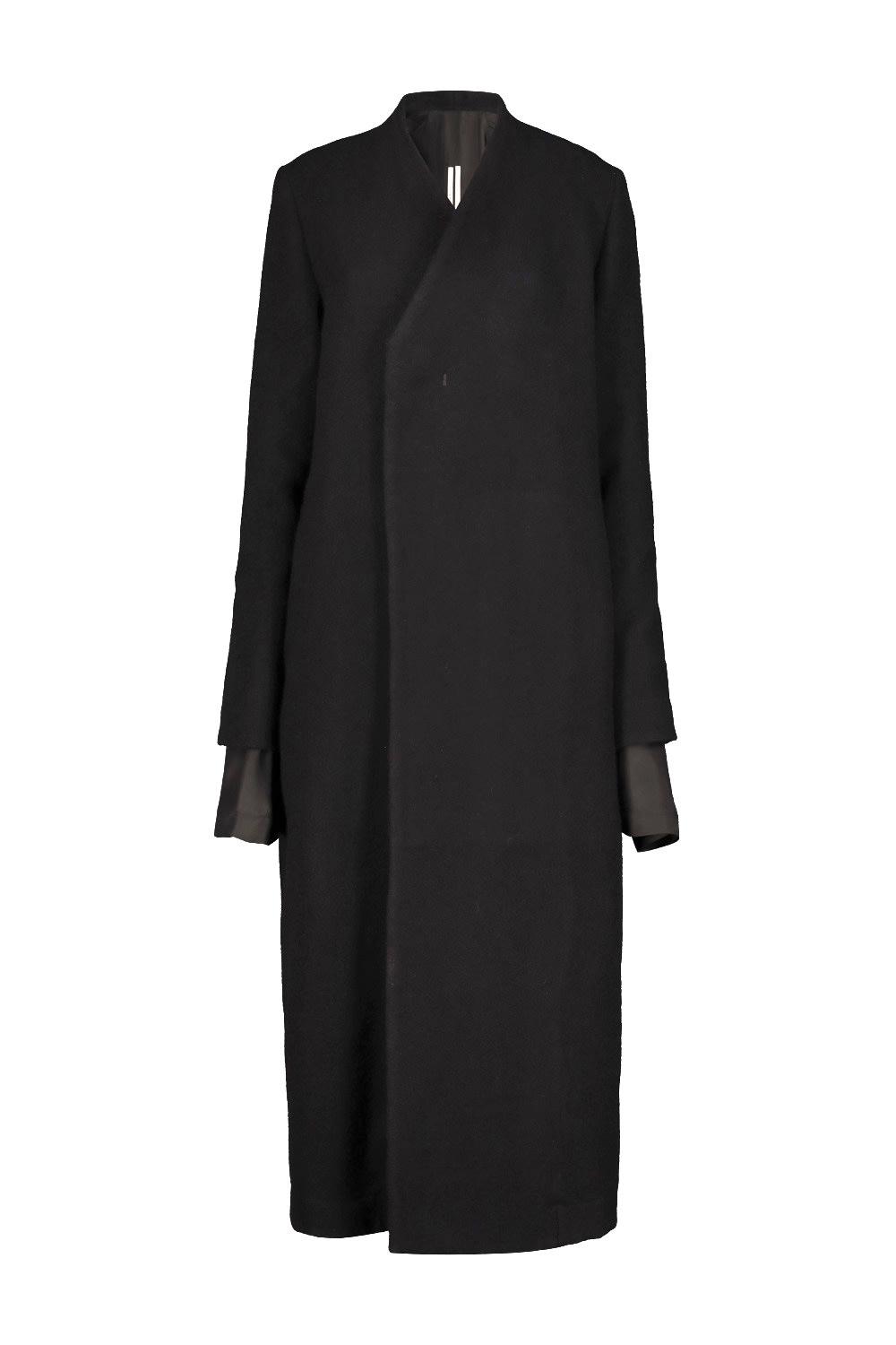 rick owens museum wool coat