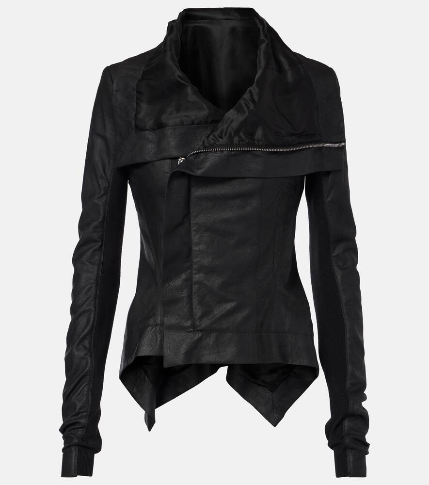 rick owens naska leather biker jacket