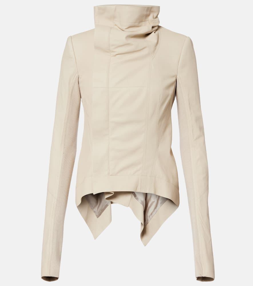 rick owens naska leather biker jacket