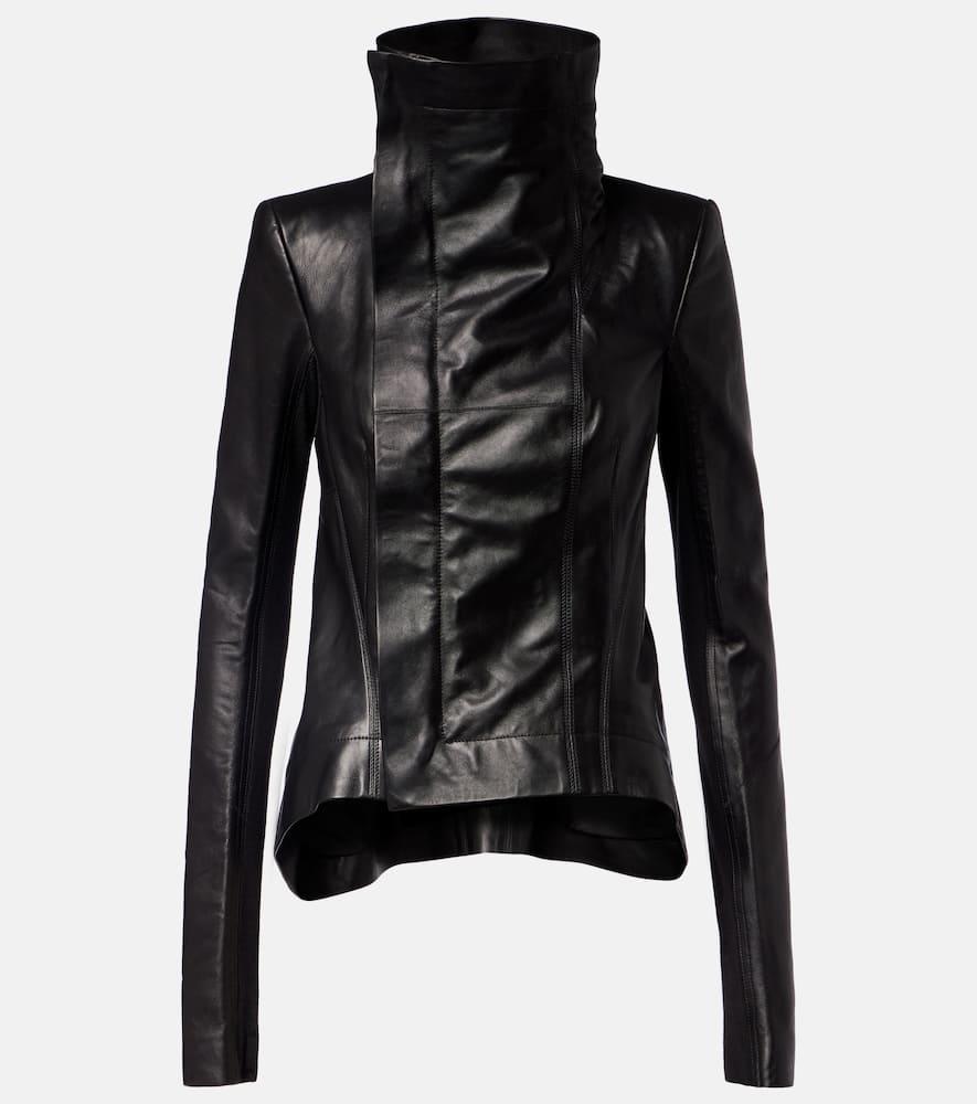 rick owens naska leather biker jacket