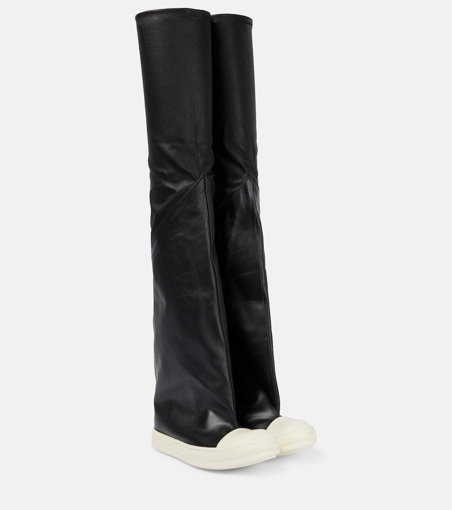 rick owens oblique leather over