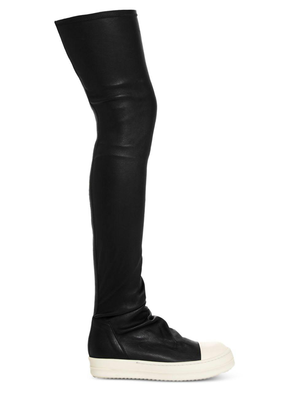 rick owens over-the-knee boots