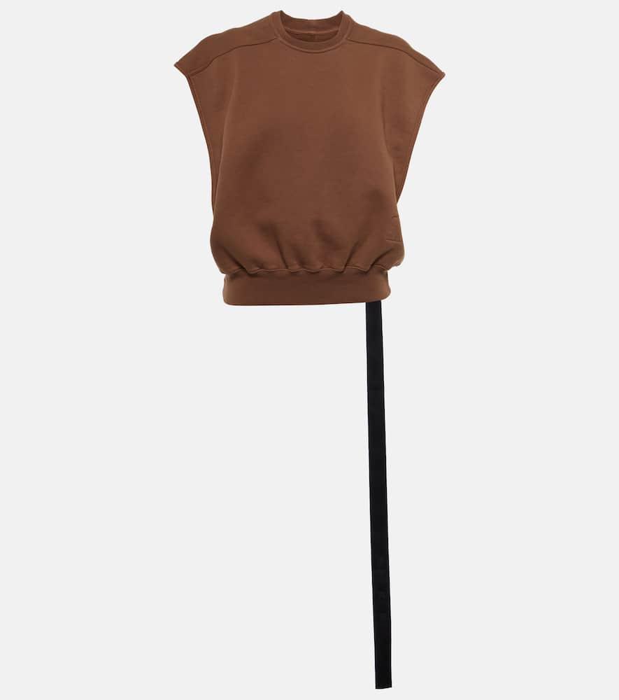 rick owens oversized cotton jersey top