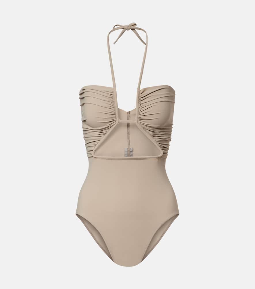rick owens prong cutout swimsuit