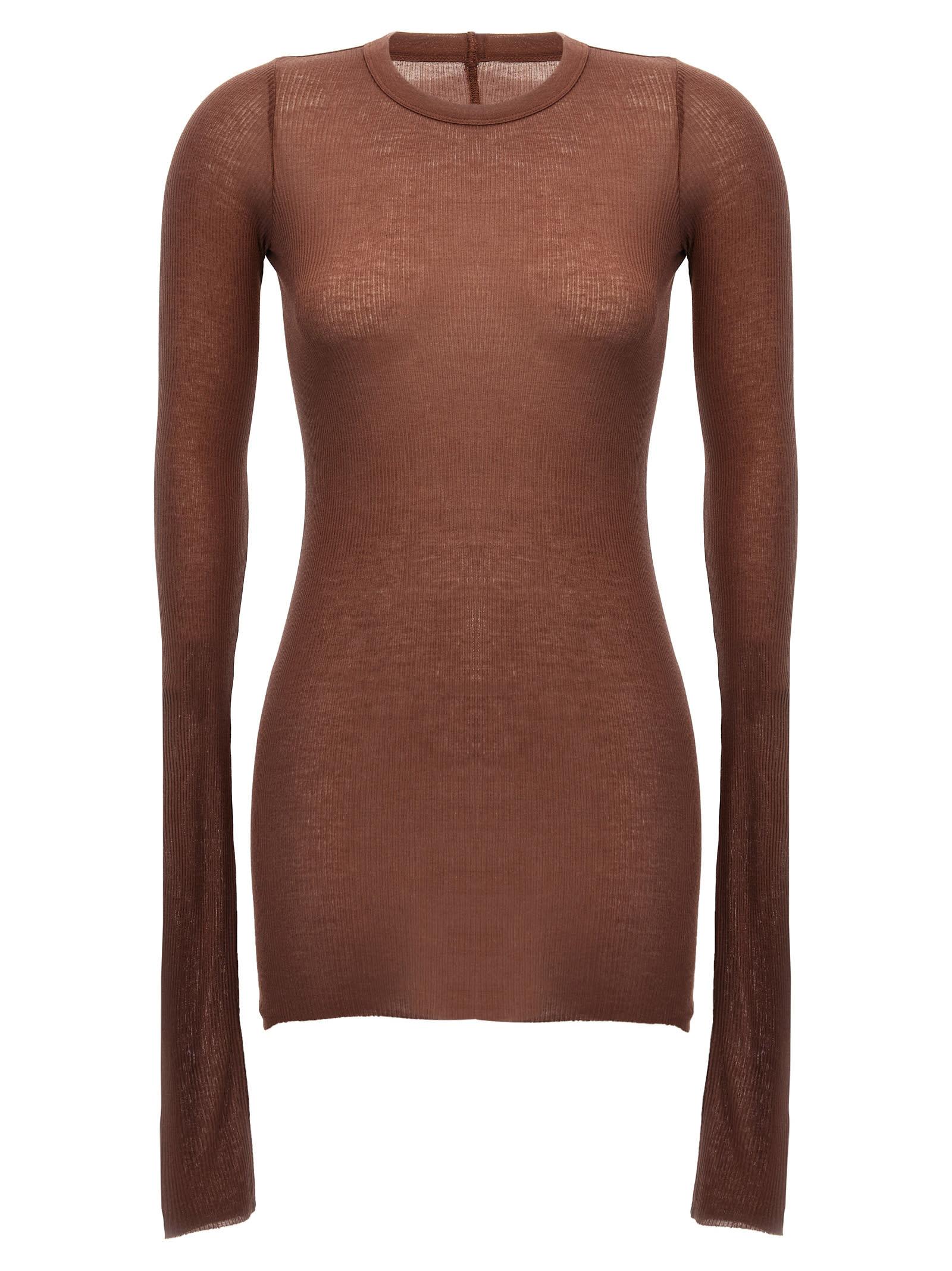 rick owens rib ls t t-shirt